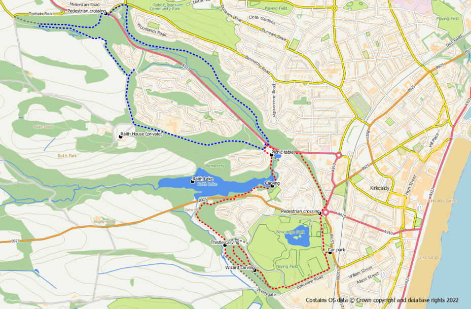Kirkcaldy Woodlands Fife Walking