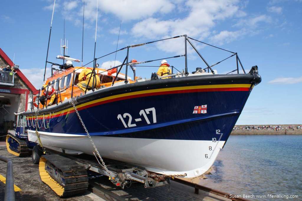 Anstruther Lifeboat being launched