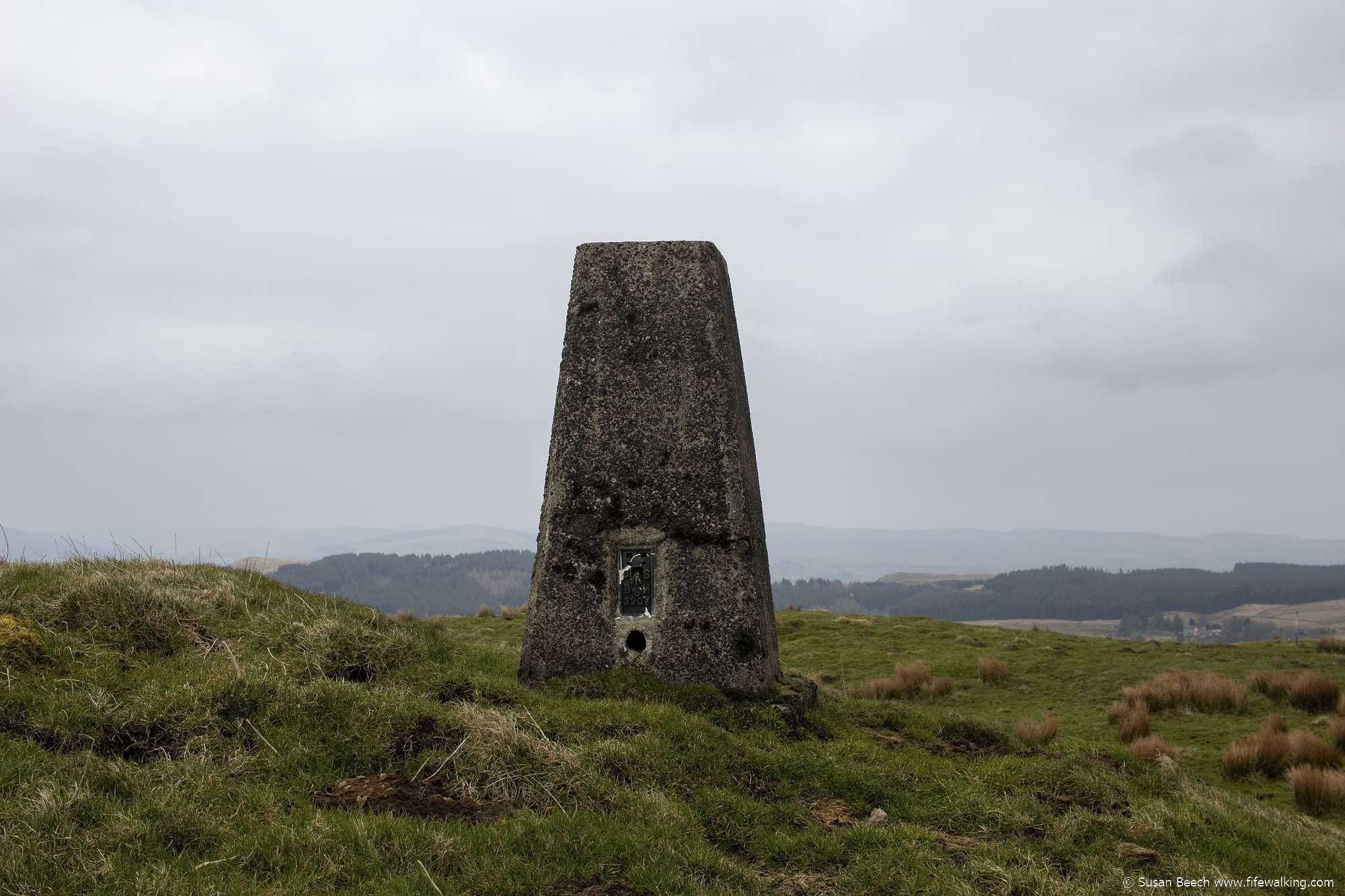 Knock Hill trig pillar
