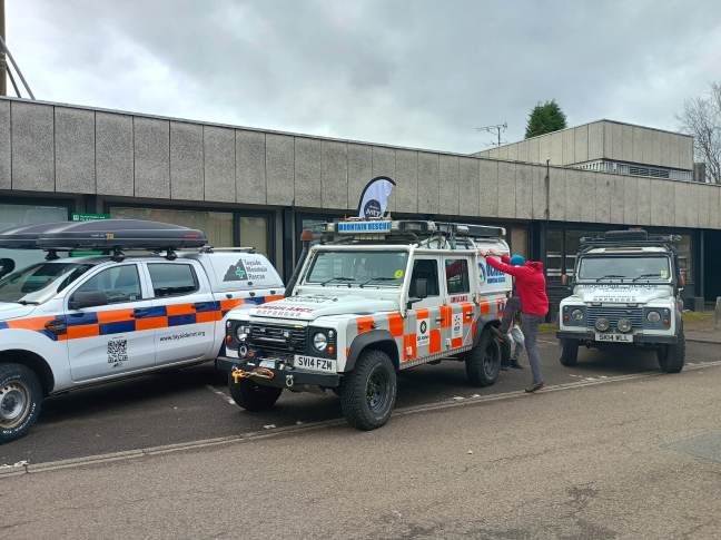 Ochils Mountain Rescue Team landrover